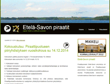 Tablet Screenshot of etela-savo.piraattipuolue.fi